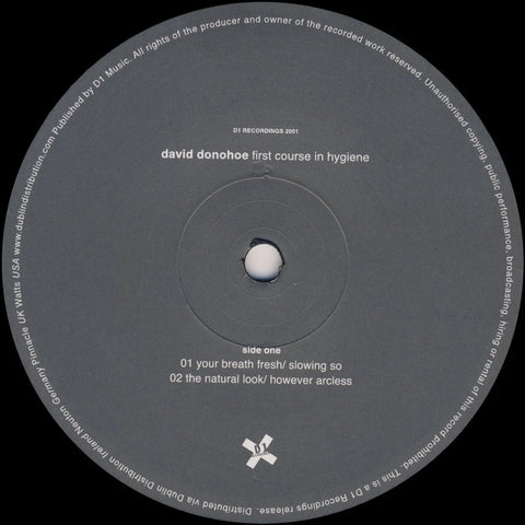First Course In Hygiene LP (DONE020), David Donohoe