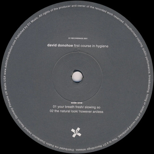 First Course In Hygiene LP (DONE020), David Donohue