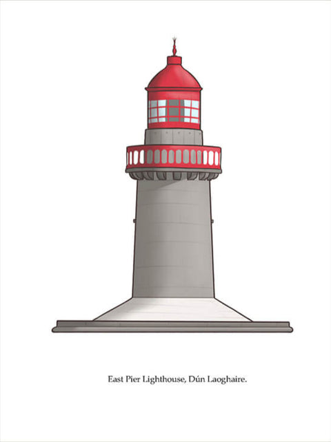 Postal del far de East Pier, Joe Hollingsworth i OystercatcherTF