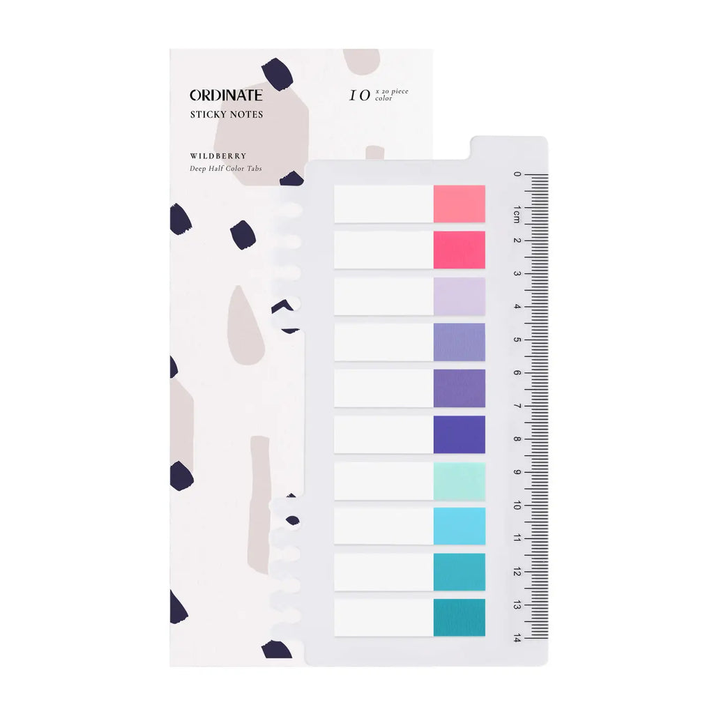 Ordinate Highlighter Stickers: Wildberry Half Colour