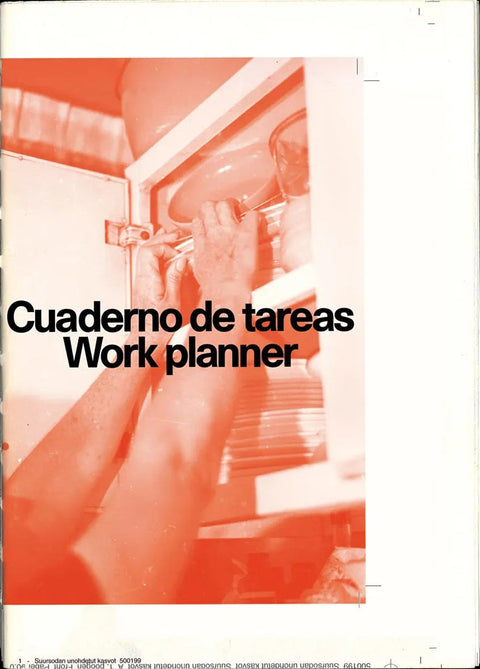 Cuaderno de tareas / Work planner