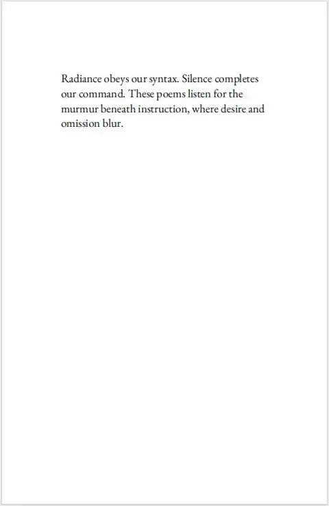 The Archive Dreams Us: Where Light Remembers Wrongly, Seventeen Haiku, Joelle McTigue