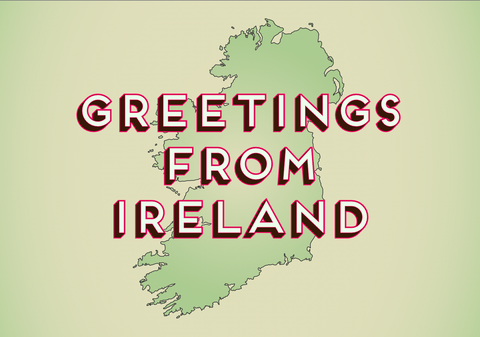 "Greetings from Ireland" Postcard