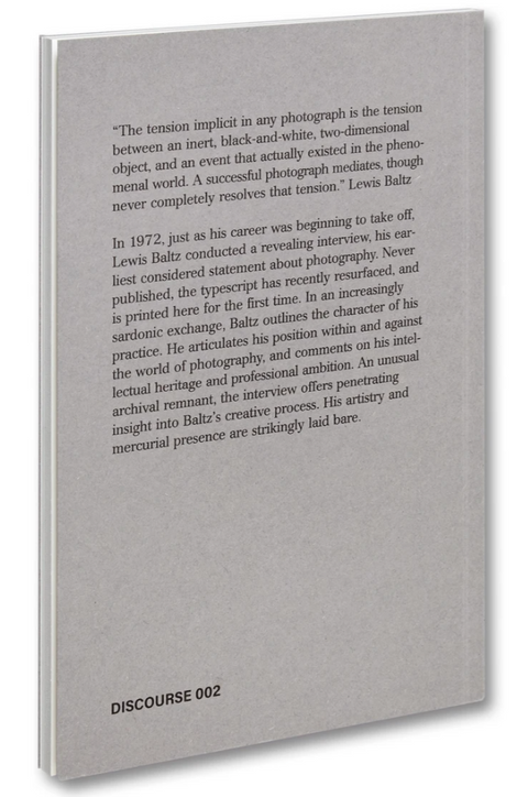 An Interview with Lewis Baltz, Duncan Forbes