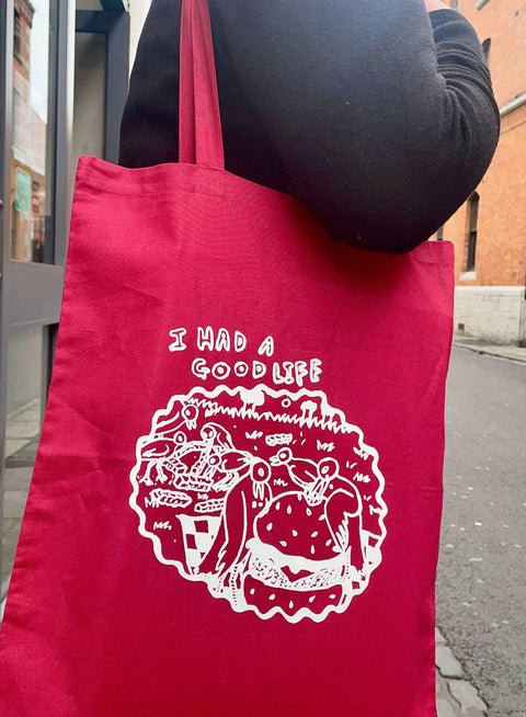 'I had a good life' Tote Bag