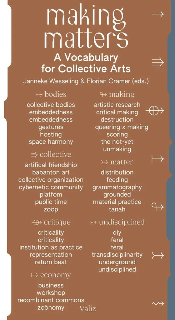 Making Matters: A Vocabulary for Collective Arts, Janneke Wesseling and Florian Cramer (Eds)