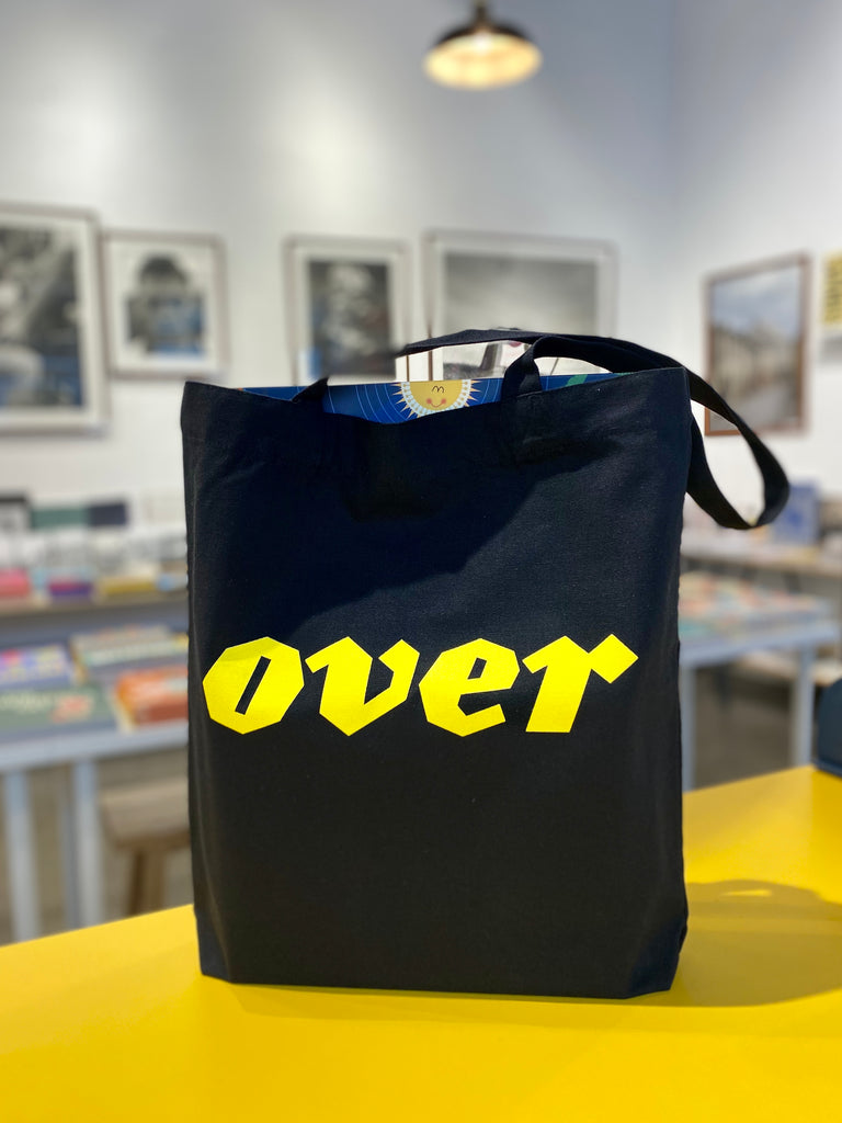 OVER Journal Black Tote Bag