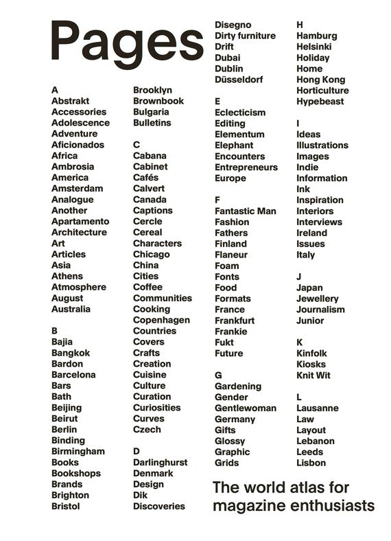 Pages: The World Atlas for Magazine Enthusiasts