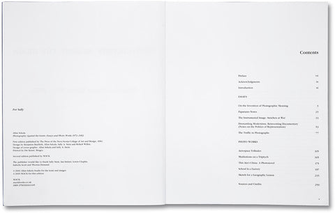 Photography Against the Grain, Allan Sekula - The Library Project