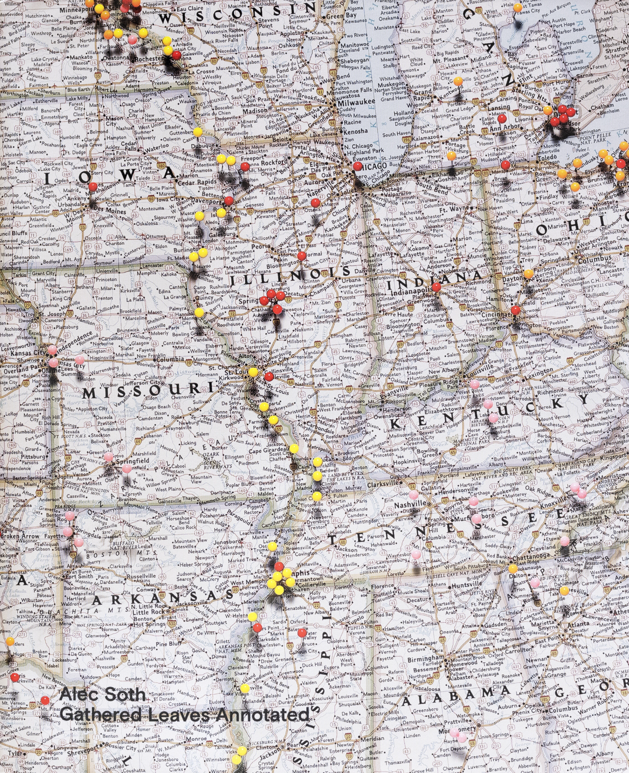 Gathered Leaves Annotated, Alec Soth – The Library Project