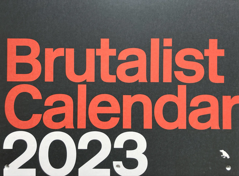 Brutalistischer Kalender 2023
