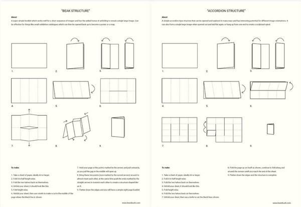 Zine Binding Guide, Lewis Bush